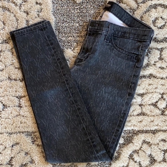 Hudson Jeans NICO Super Skinny Acid Wash Black Jeans Size 32 EUC - Picture 3 of 11